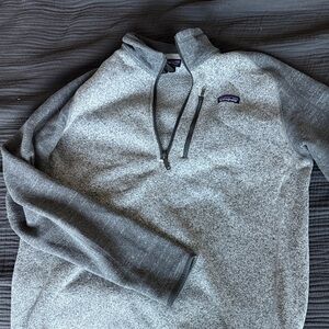 Patagonia Men's Two-Tone Gray Zip-Up Sweater